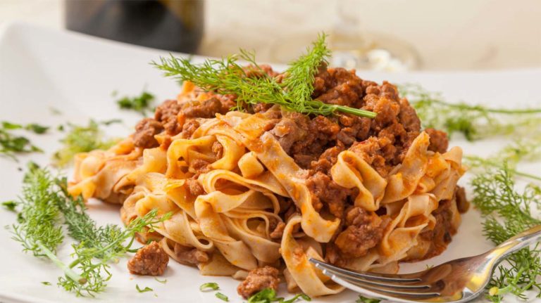 Tagliatelle with fresh Tuscan sausage ragú