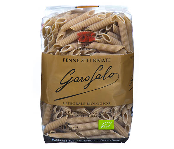 Whole Wheat Organic Penne Ziti Rigate, Garofalo - 500g