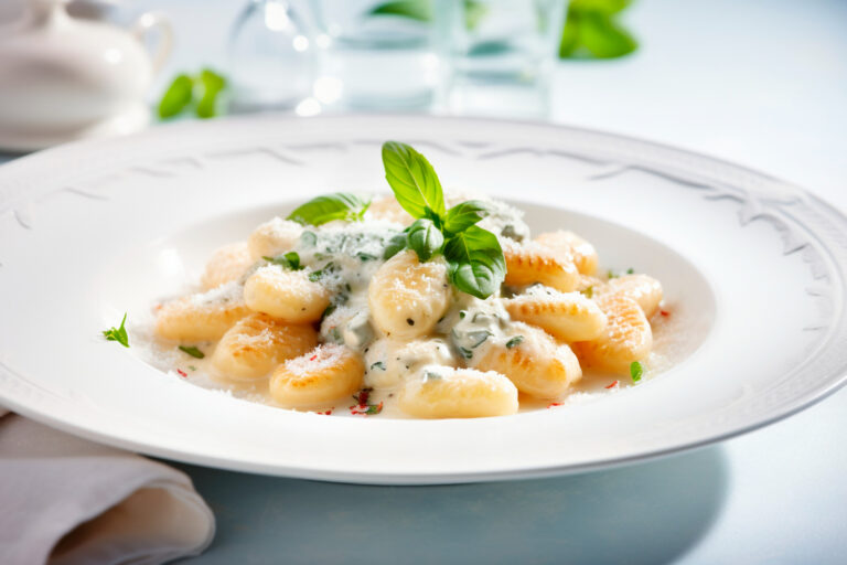 Gnocchi with gorgonzola sauce