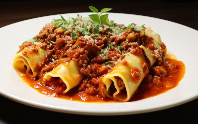 Sausage Ragu Cannelloni