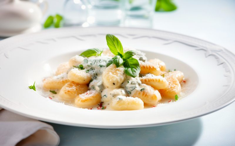 Gnocchi with gorgonzola sauce
