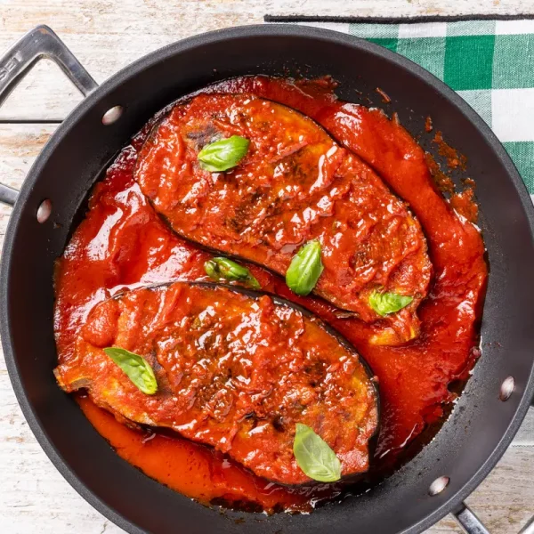 Melanzane ripiene in padella