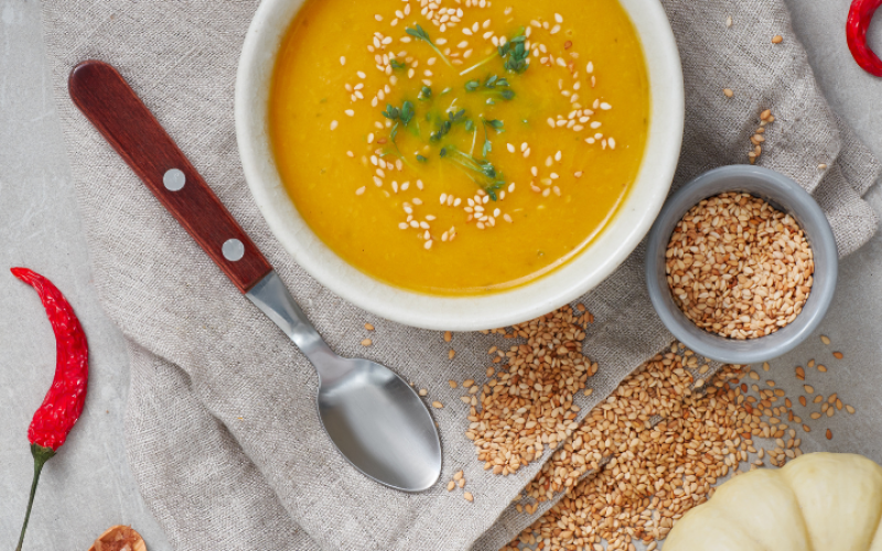 Pumpkin And Beans Soup